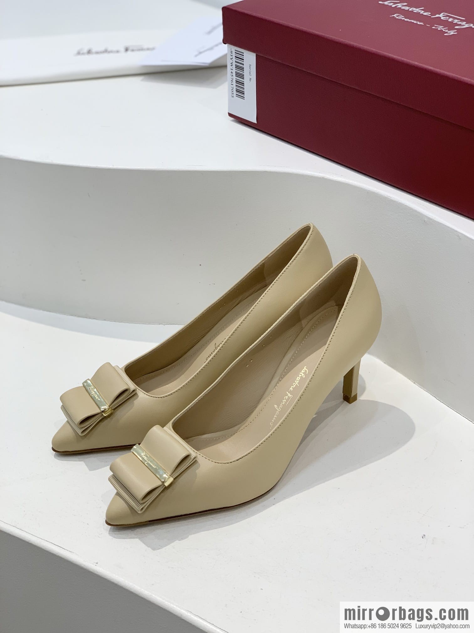 Salvatore Ferragamo ✔️ New! Ferragamo Double Bow Point High Heels Shoes