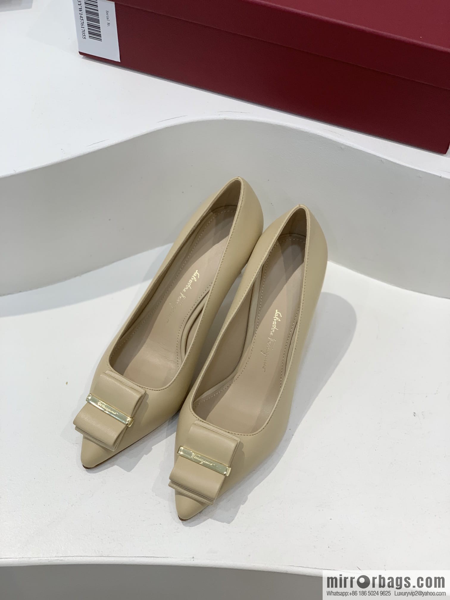 Salvatore Ferragamo ✔️ New! Ferragamo Double Bow Point High Heels Shoes