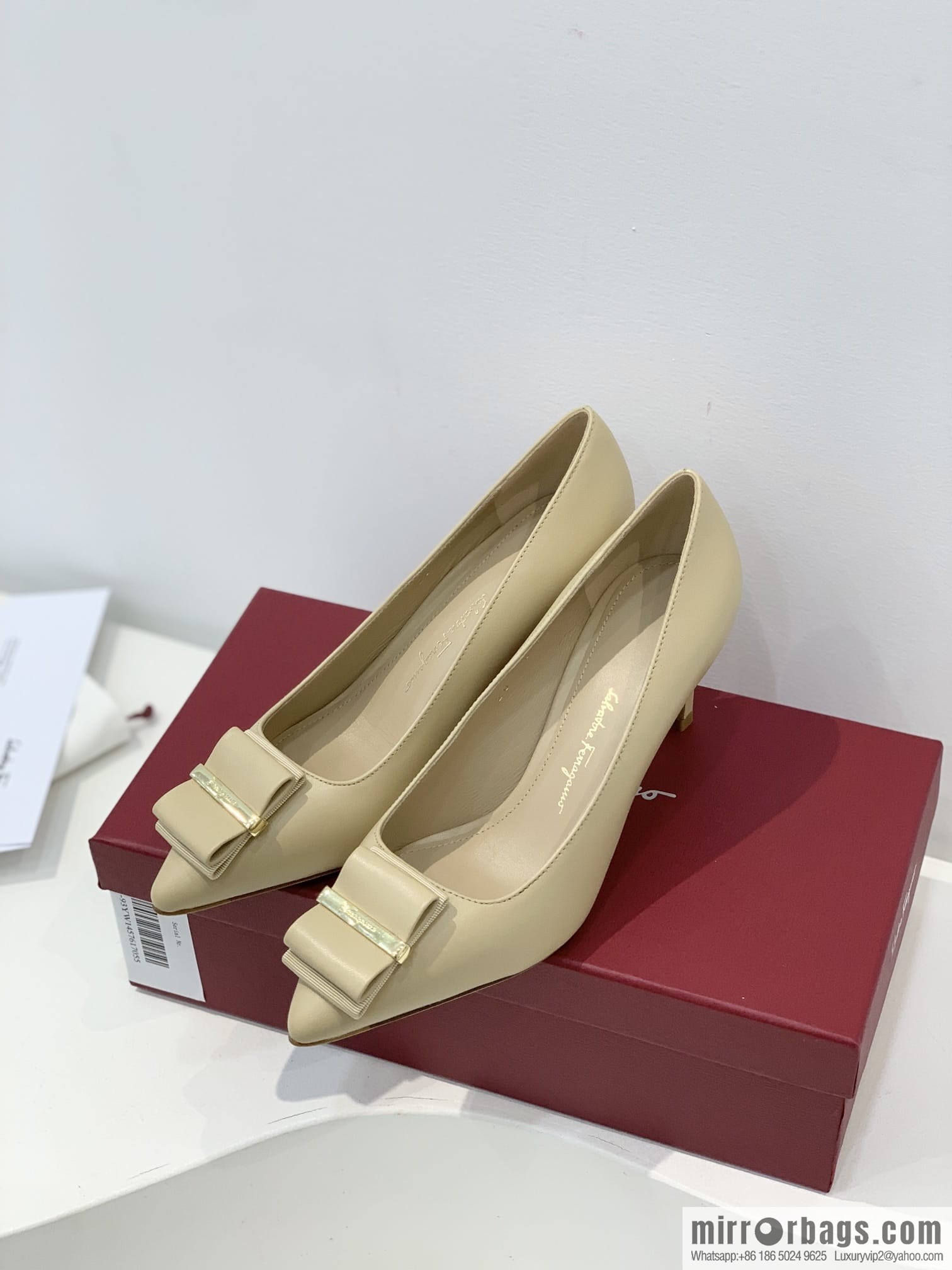 Salvatore Ferragamo ✔️ New! Ferragamo Double Bow Point High Heels Shoes