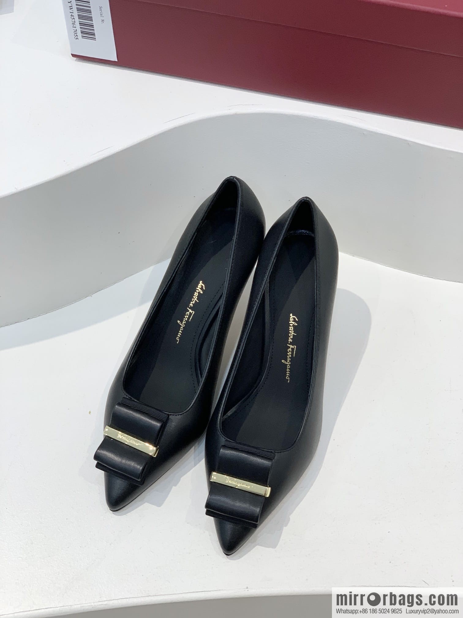 Salvatore Ferragamo ✔️ New! Ferragamo Double Bow Point High Heels Shoes