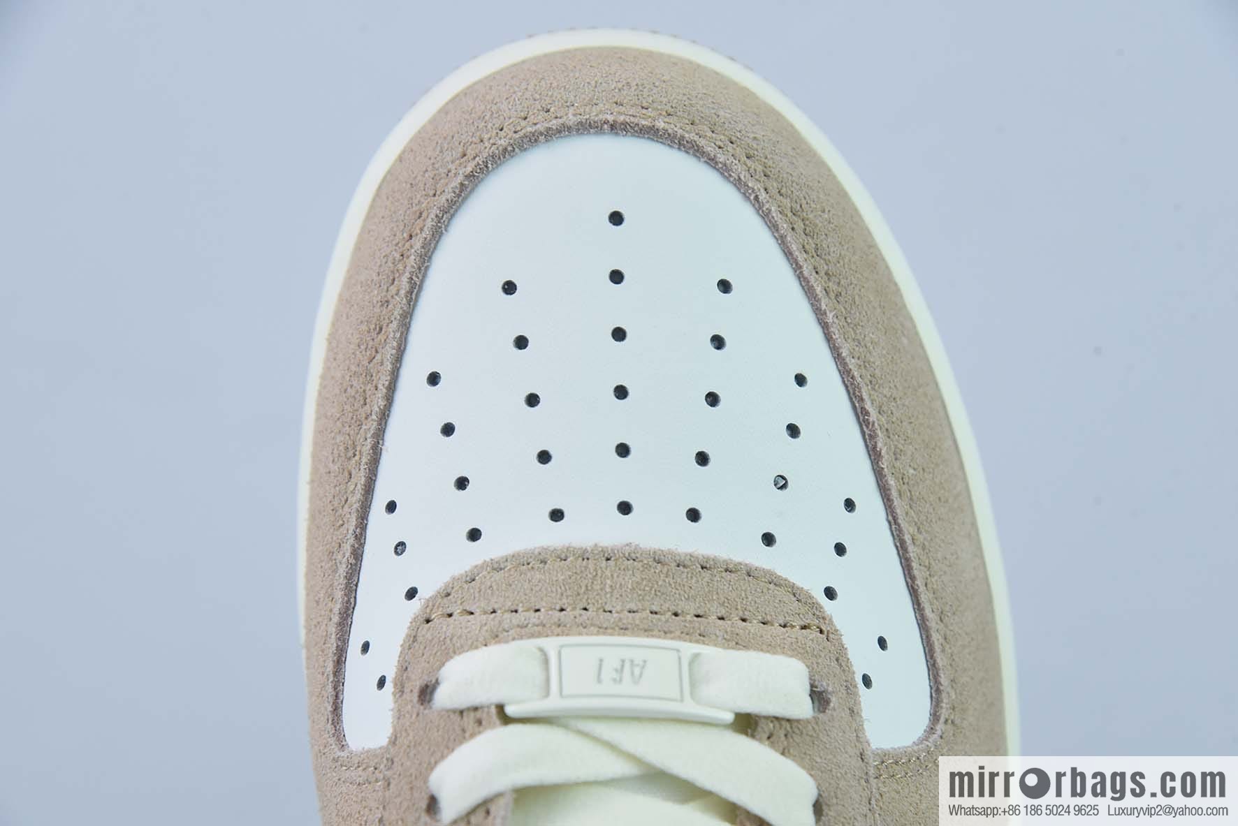 Nike Air Force 1 Low '07 Suede, White Brown, Wheat color scheme Air Force No. 1 Low Top Casual Board Shoes Item Number: LZ6699-522