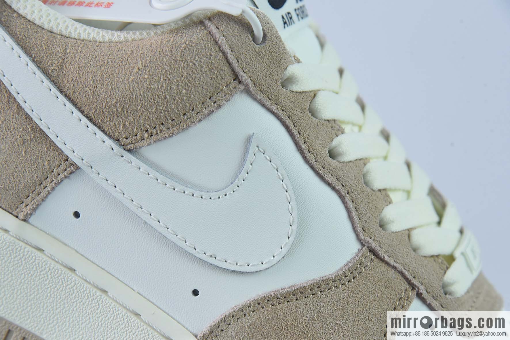Nike Air Force 1 Low '07 Suede, White Brown, Wheat color scheme Air Force No. 1 Low Top Casual Board Shoes Item Number: LZ6699-522