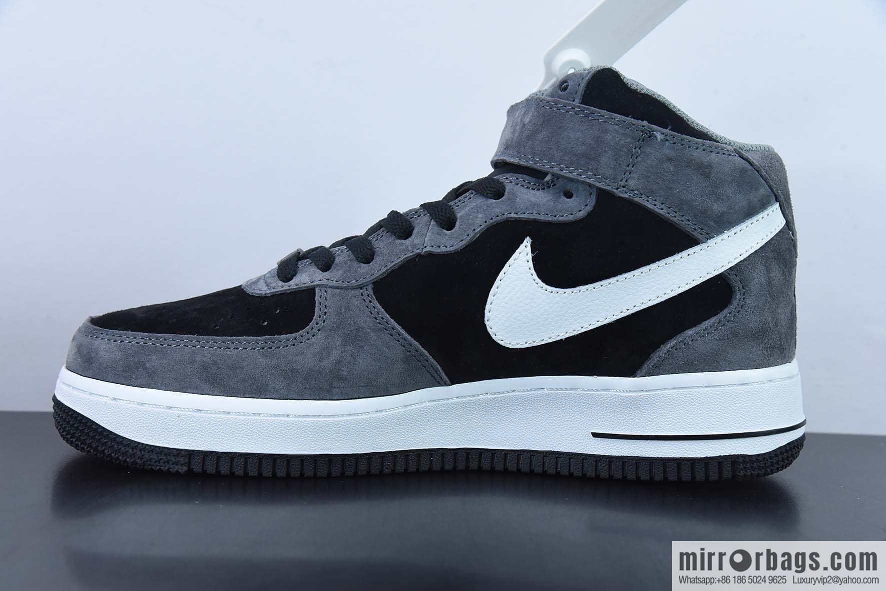 Nike Air Force 1 MID '07 all suede, dark gray color scheme Air Force One medium help item number: QT3369-996