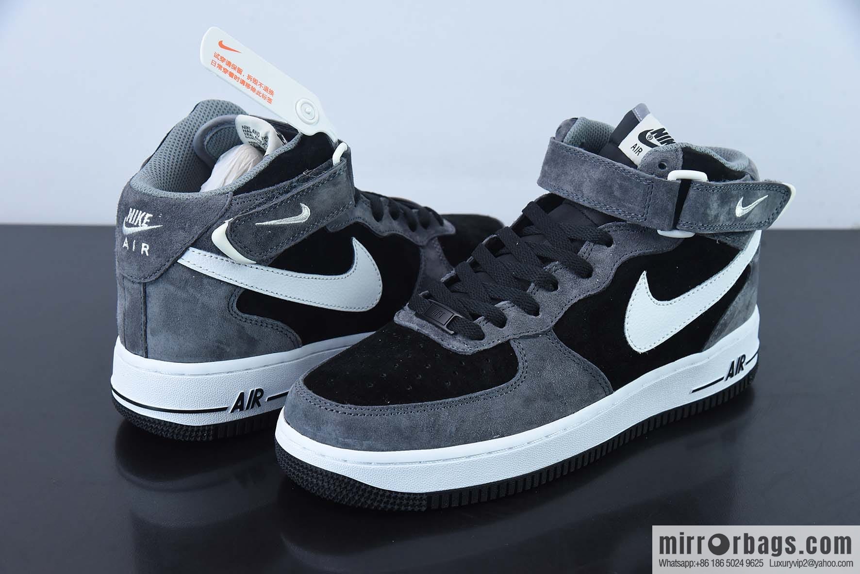 Nike Air Force 1 MID '07 all suede, dark gray color scheme Air Force One medium help item number: QT3369-996