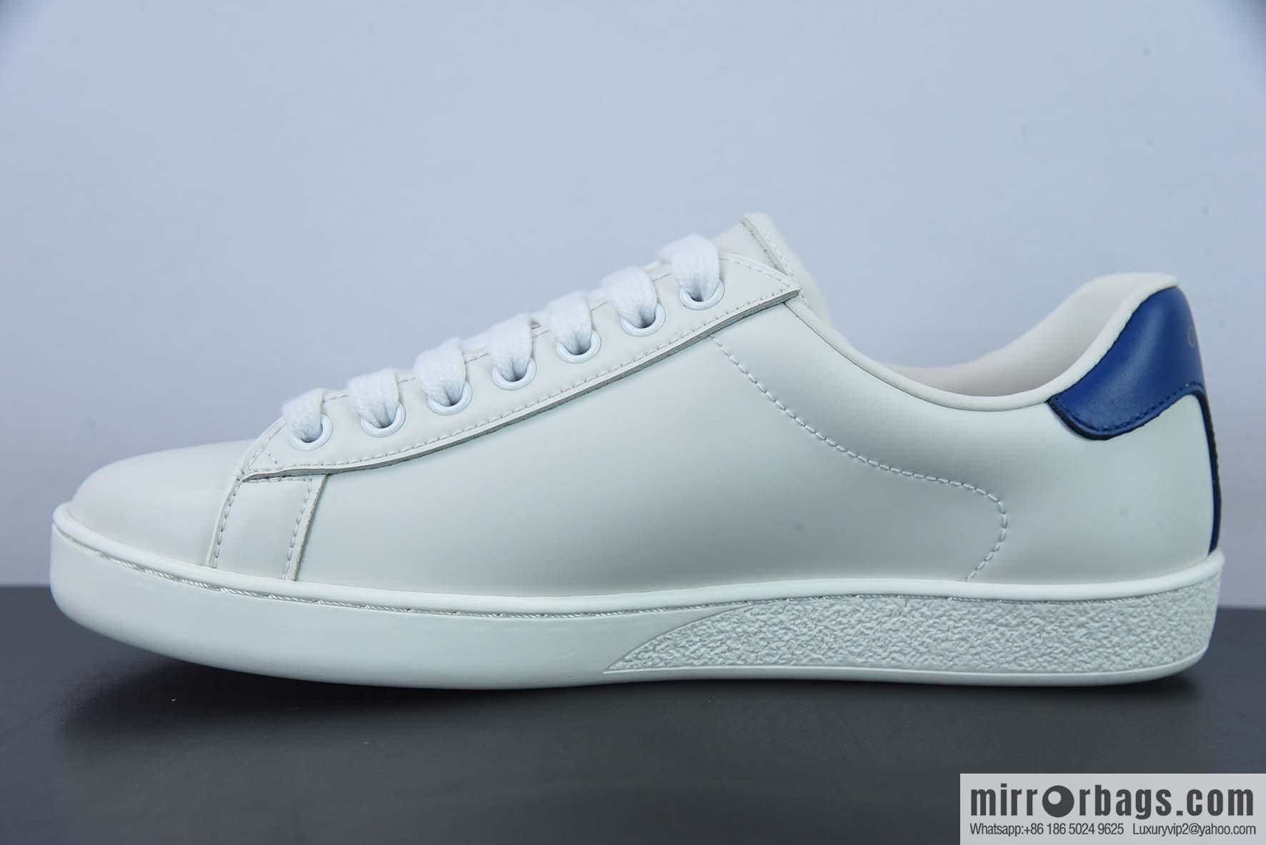 Gucci Gucci white shoes series, classic little bee low-top casual board shoes