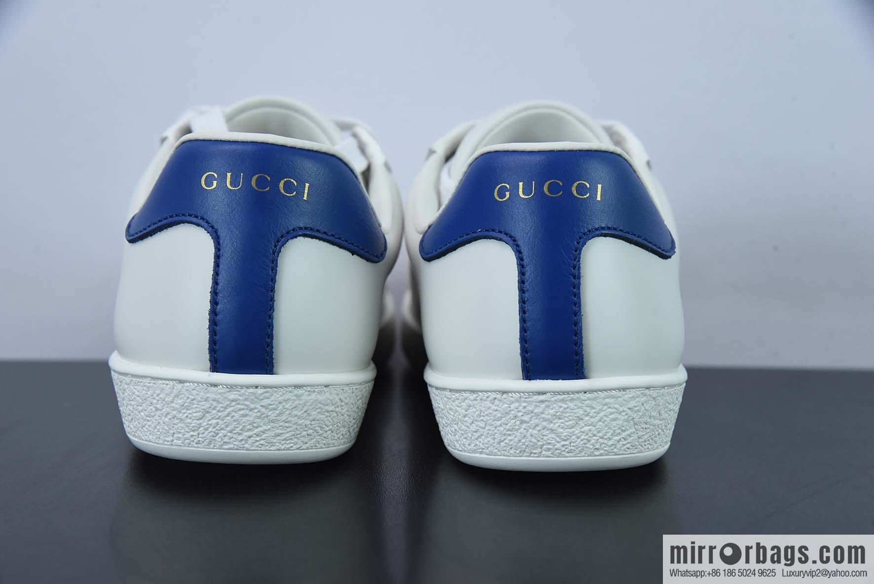 Gucci Gucci white shoes series, classic little bee low-top casual board shoes