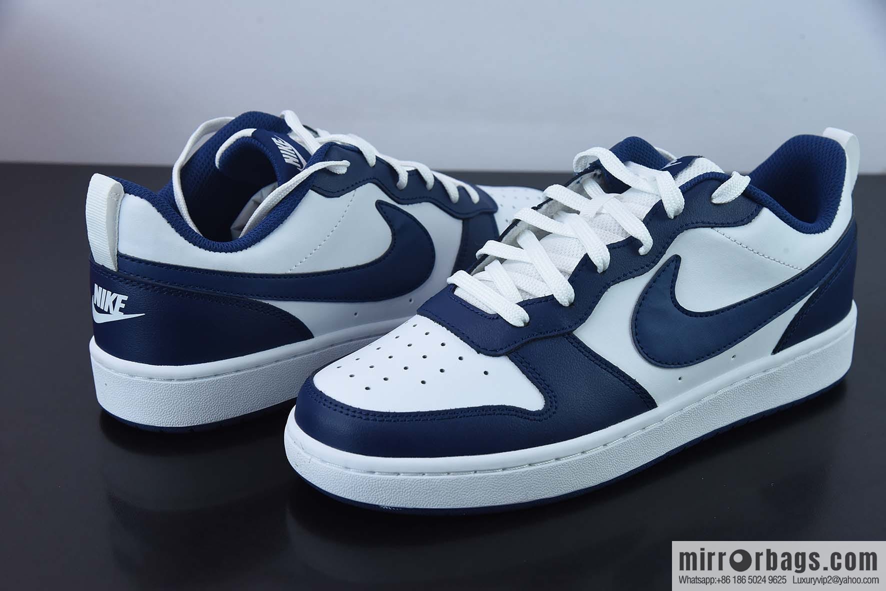 Nike Court Borough Low 2 (GS) blue and white, Korean original low-top casual board shoes, private order, item number: BQ5448 107