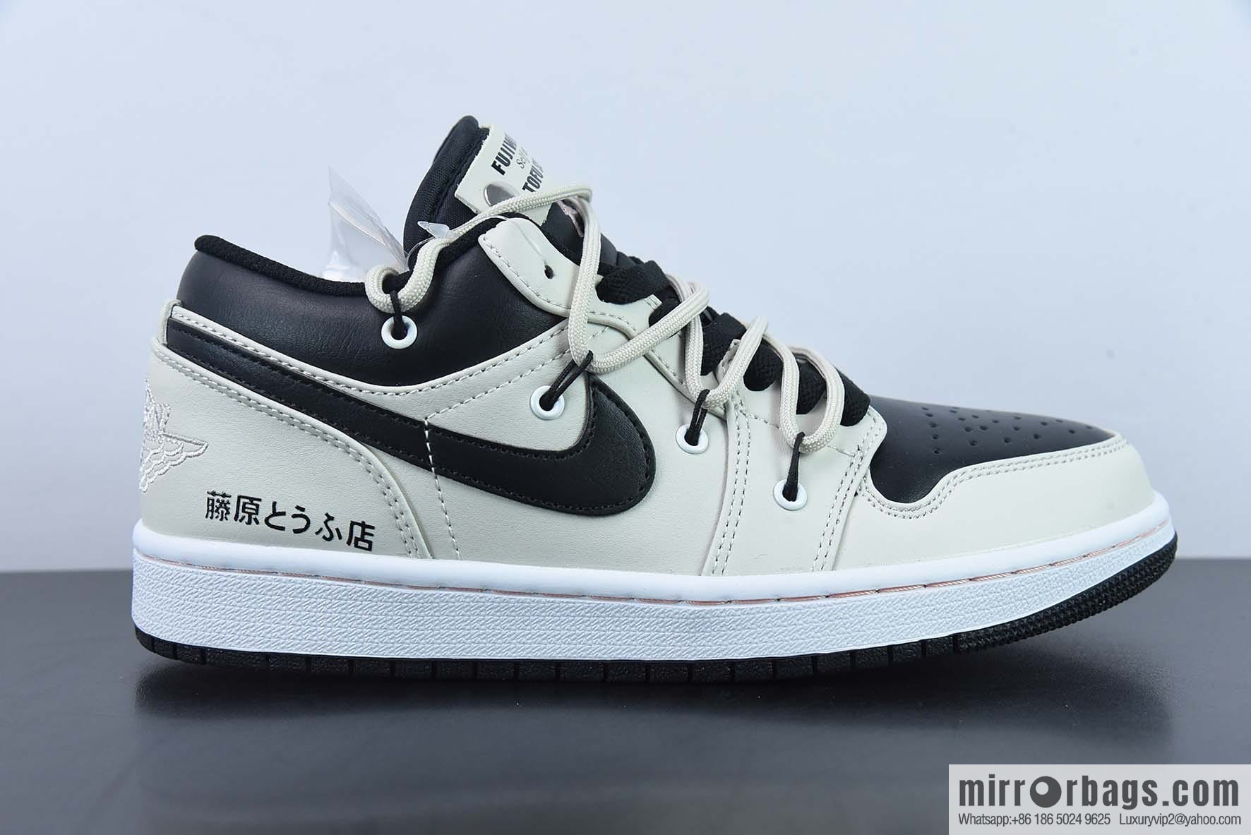 Air Jordan 1 Low mocha straps, deconstructed drawstring shoelace low-top casual board shoes, item number: 553558 062