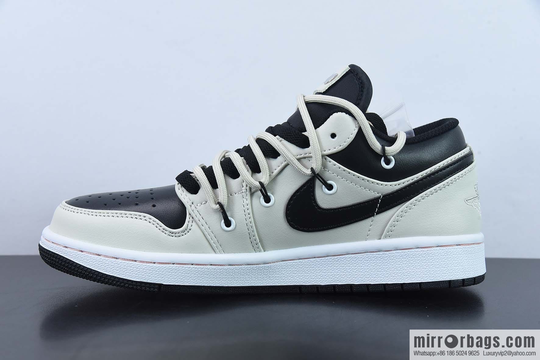 Air Jordan 1 Low mocha straps, deconstructed drawstring shoelace low-top casual board shoes, item number: 553558 062
