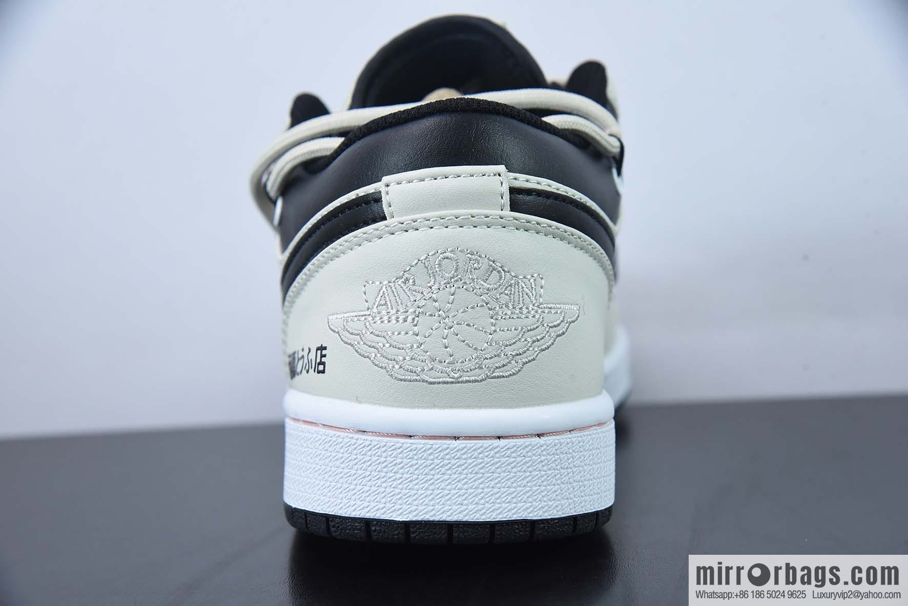 Air Jordan 1 Low mocha straps, deconstructed drawstring shoelace low-top casual board shoes, item number: 553558 062