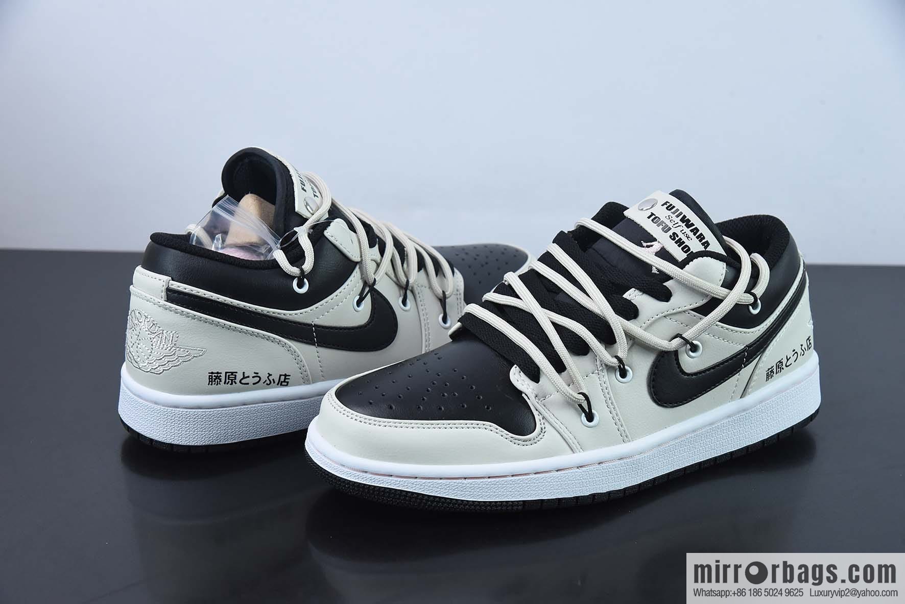 Air Jordan 1 Low mocha straps, deconstructed drawstring shoelace low-top casual board shoes, item number: 553558 062