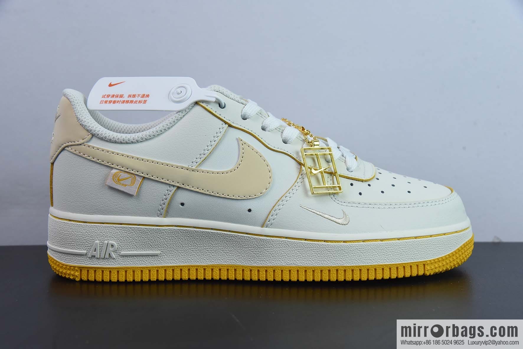 Nike Air Force 1 AF1 Air Force One/low-top, beige embroidery low-top casual board shoes, item number: FB1839-222