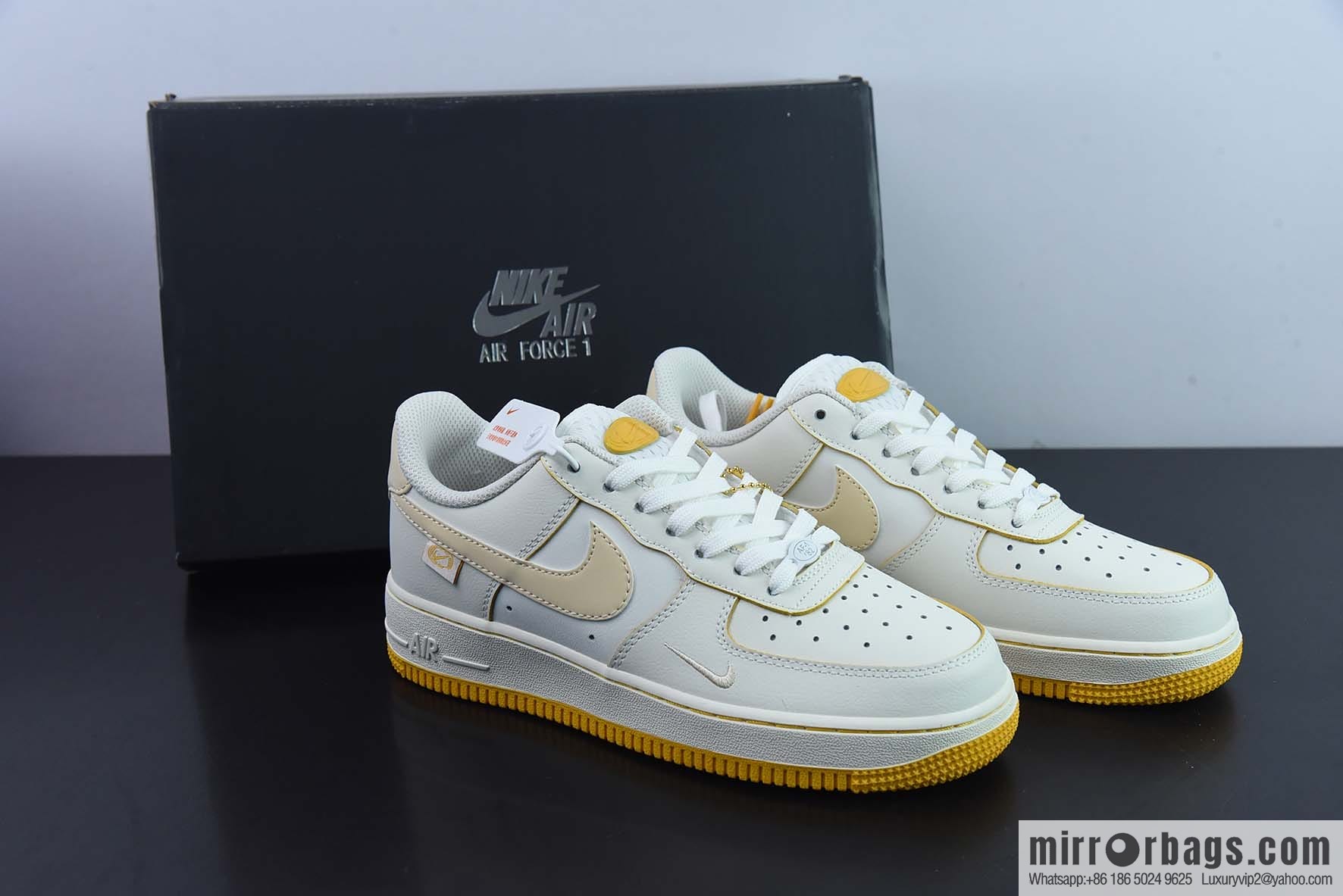 Nike Air Force 1 AF1 Air Force One/low-top, beige embroidery low-top casual board shoes, item number: FB1839-222