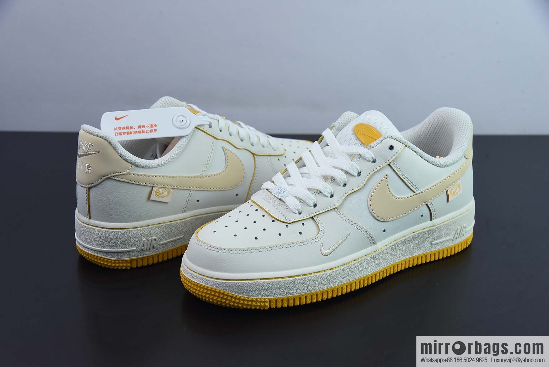 Nike Air Force 1 AF1 Air Force One/low-top, beige embroidery low-top casual board shoes, item number: FB1839-222