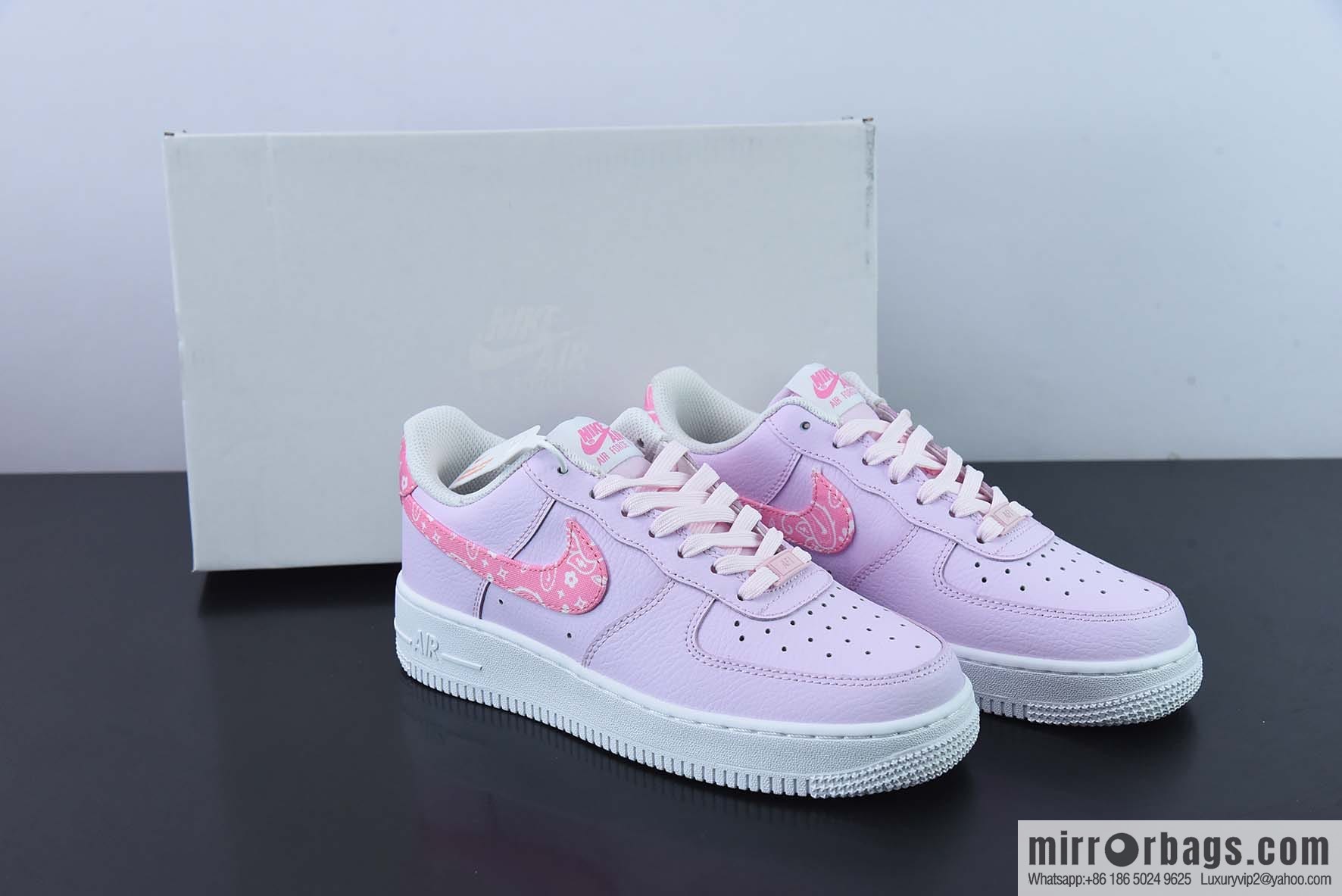 Nike Air Force 1 Low pink cashew flower, haze purple, Air Force No. 1 low-top recreational sports shoes, item number: FD1448-664