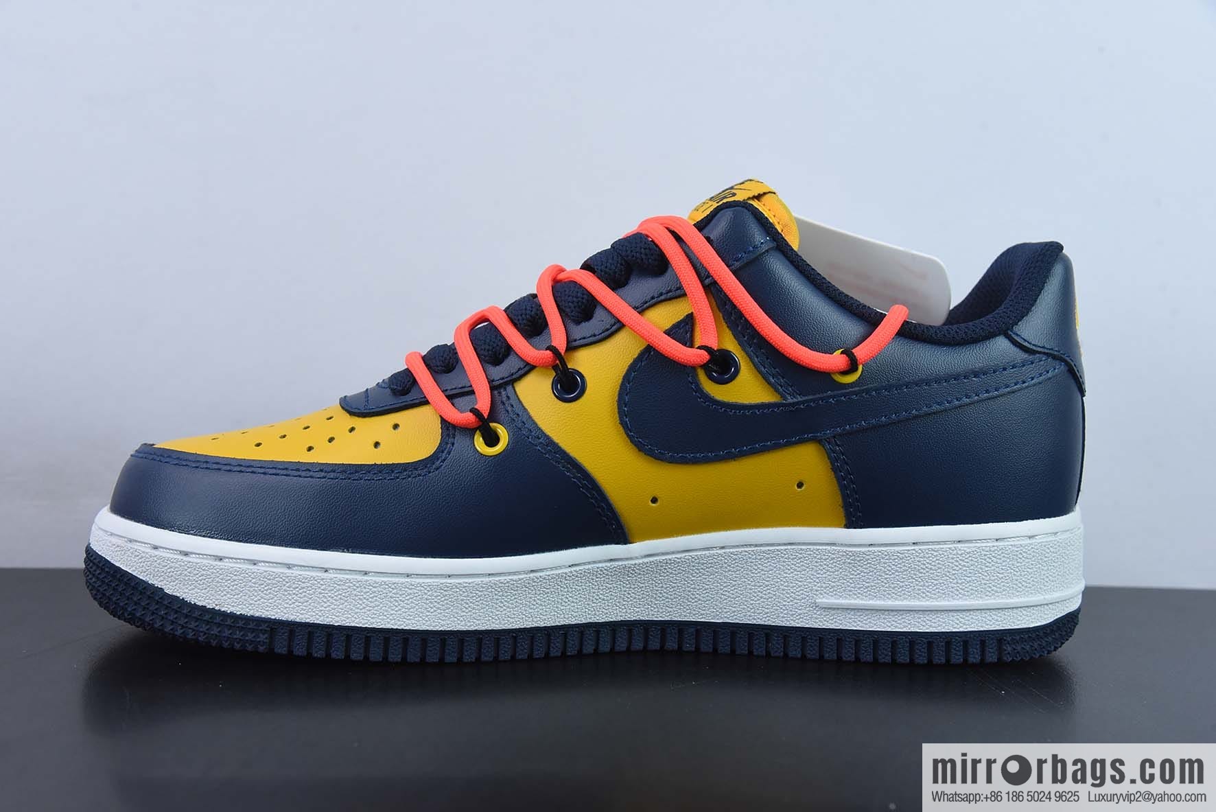 Nike Air Force 1 '07 Low Yellow and Blue Strap Deconstruction, Air Force One Leisure Sports Board Shoes Item Number: CV1724-116