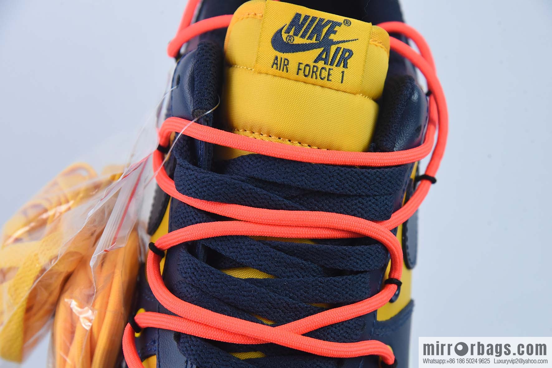 Nike Air Force 1 '07 Low Yellow and Blue Strap Deconstruction, Air Force One Leisure Sports Board Shoes Item Number: CV1724-116