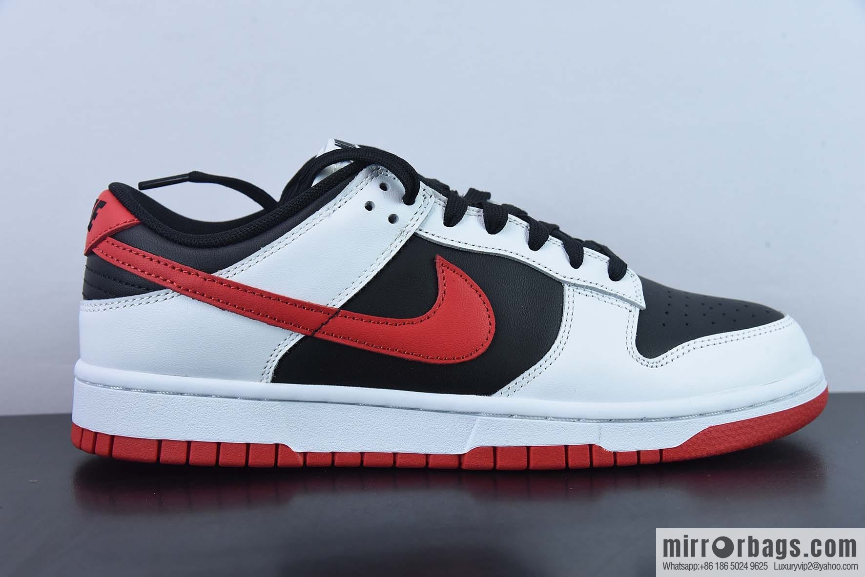 Nike Dunk Low Nike, low-top Vintage casual shoes white, black and red, item number FD9762-061