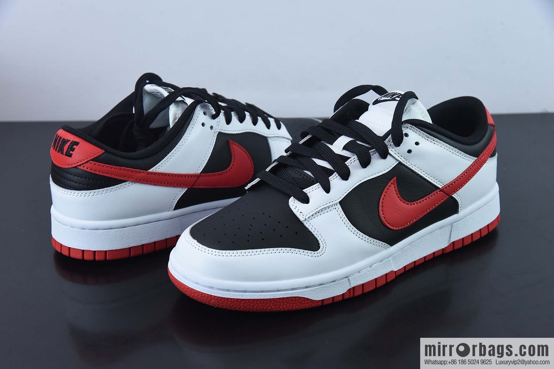 Nike Dunk Low Nike, low-top Vintage casual shoes white, black and red, item number FD9762-061