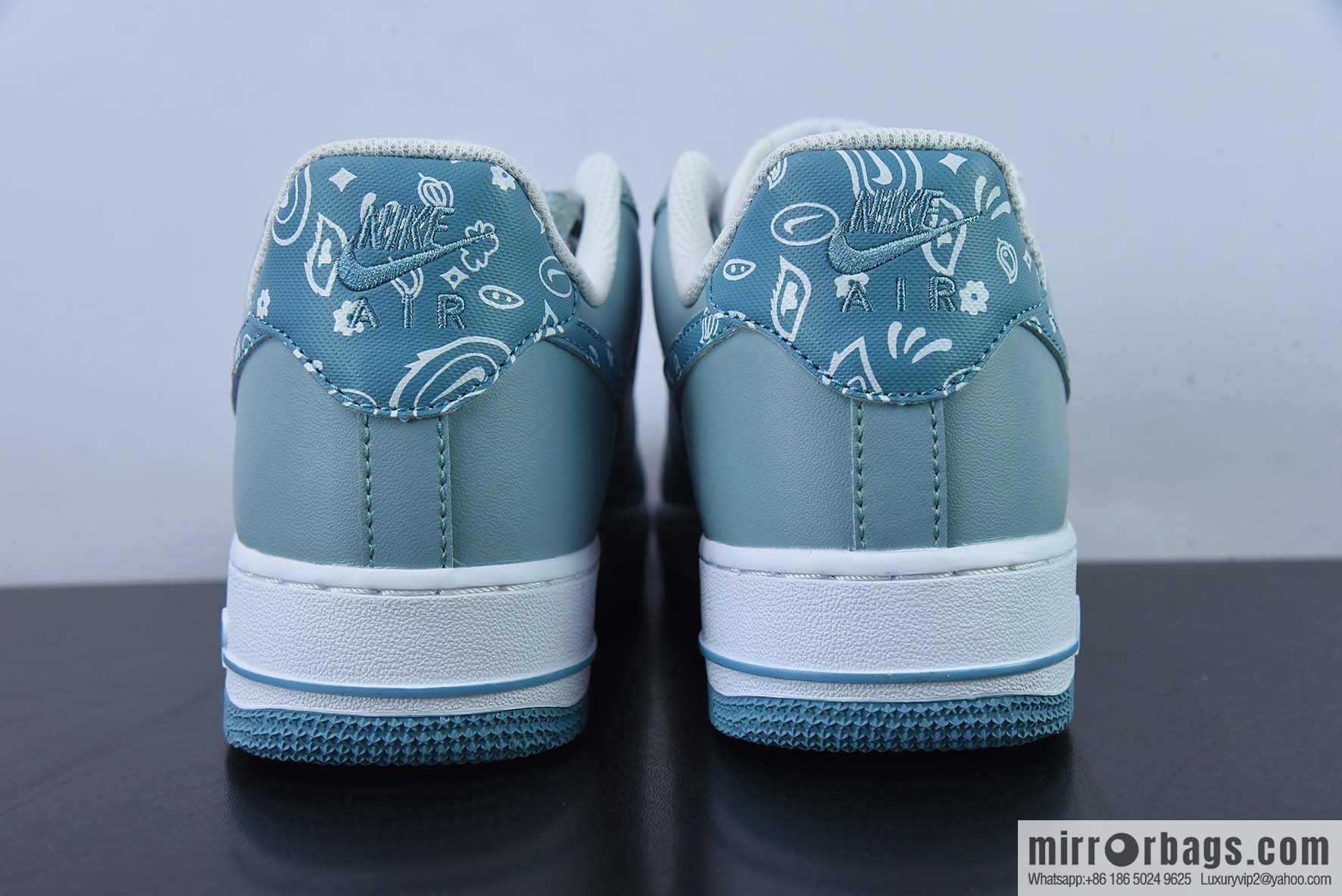Nike Air Force 1 Low '07 white blue cashew flower color scheme Air Force No. 1 low-top casual board shoes Item number: XM9612-092