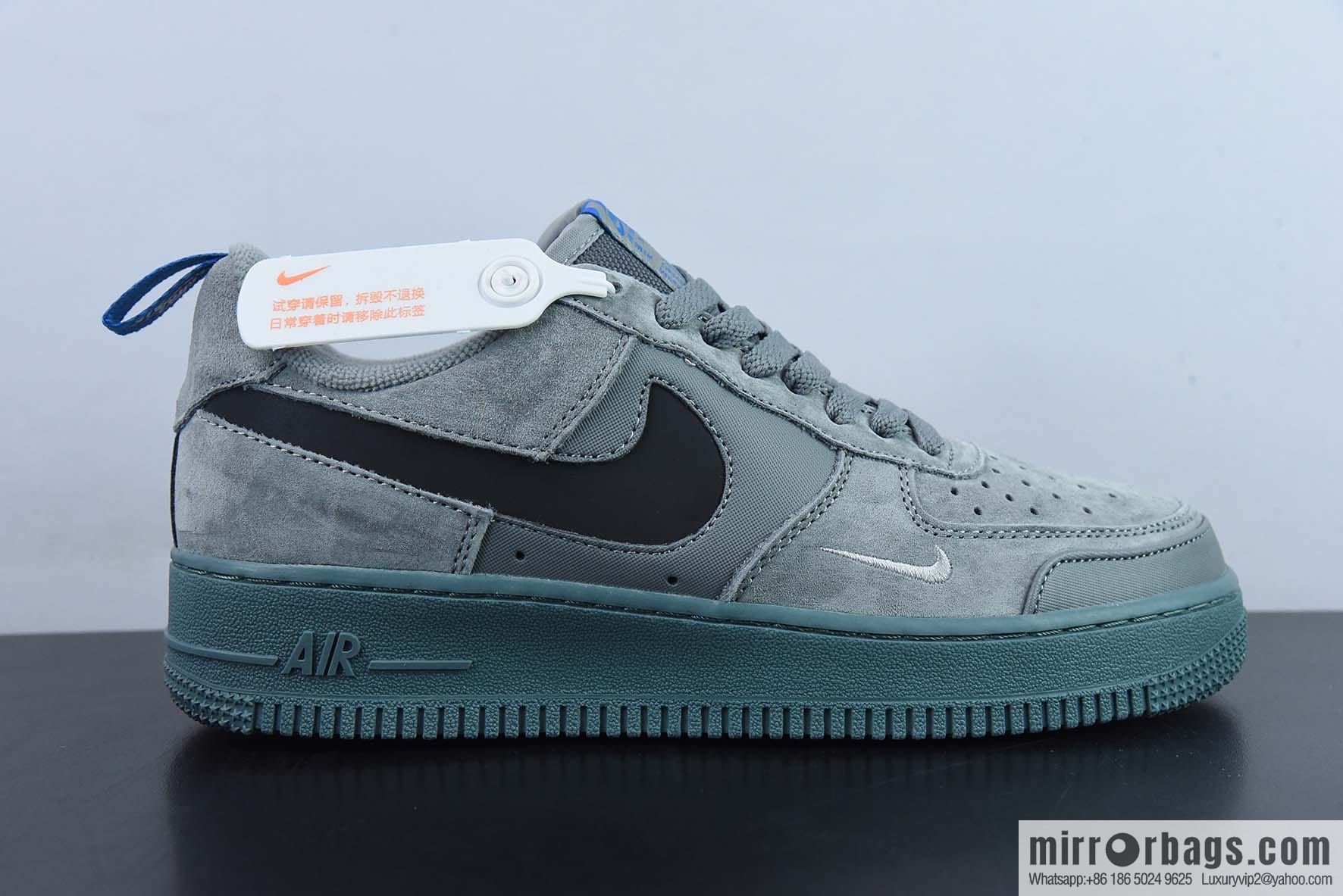 Nike Air Force 1 AF1 Air Force One/low-top, gray-black embroidery deconstruction item number: DD6709-002
