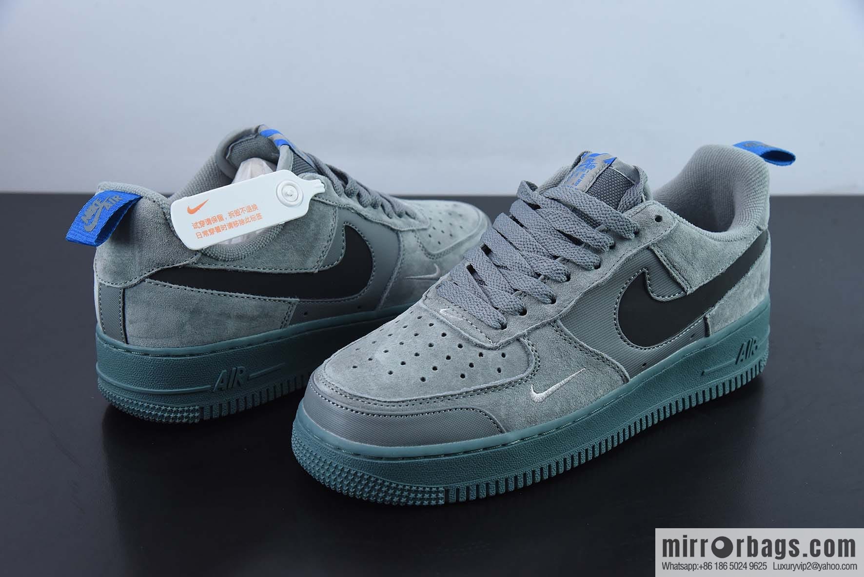 Nike Air Force 1 AF1 Air Force One/low-top, gray-black embroidery deconstruction item number: DD6709-002