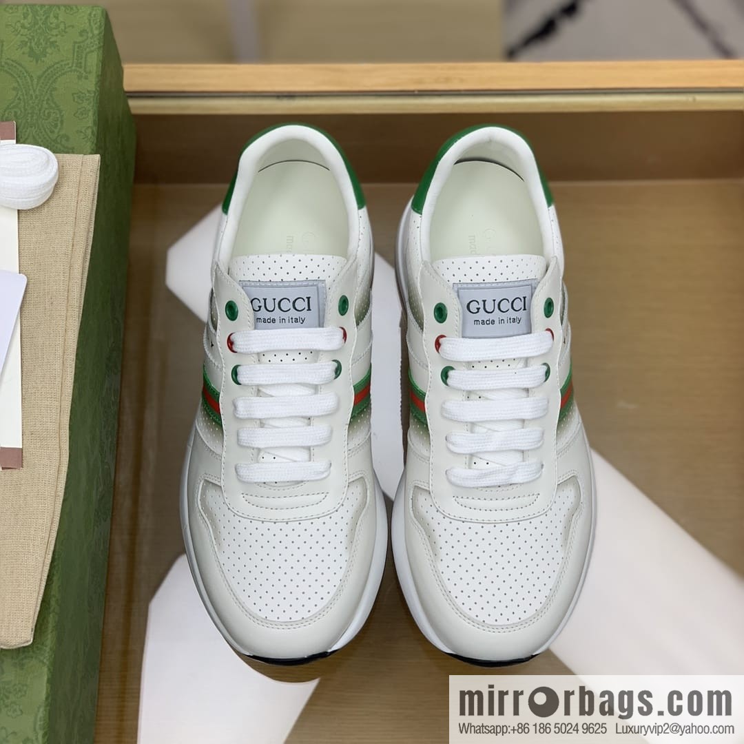 Gucci Gucci color matching double G men's sports running shoes