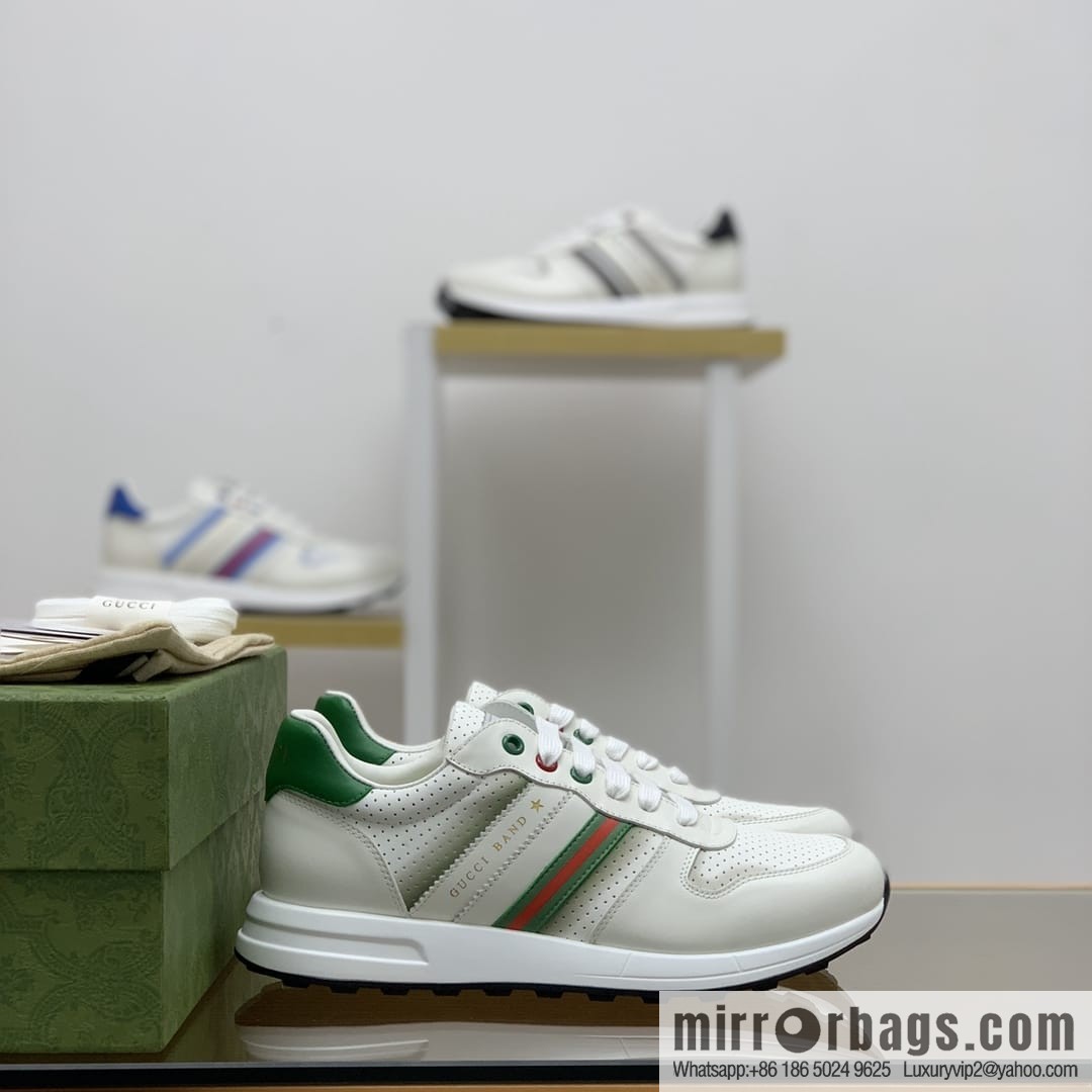 Gucci Gucci color matching double G men's sports running shoes