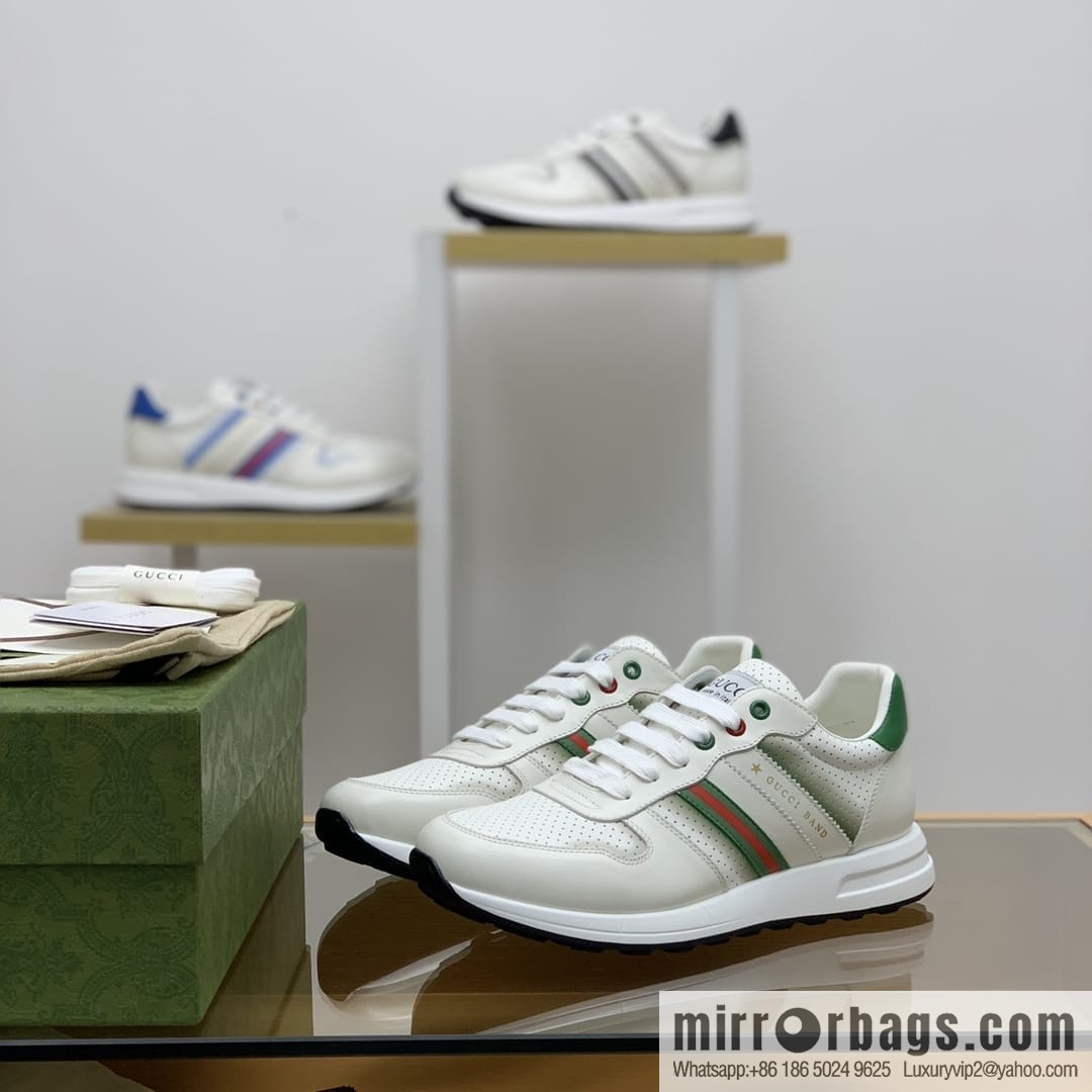 Gucci Gucci color matching double G men's sports running shoes
