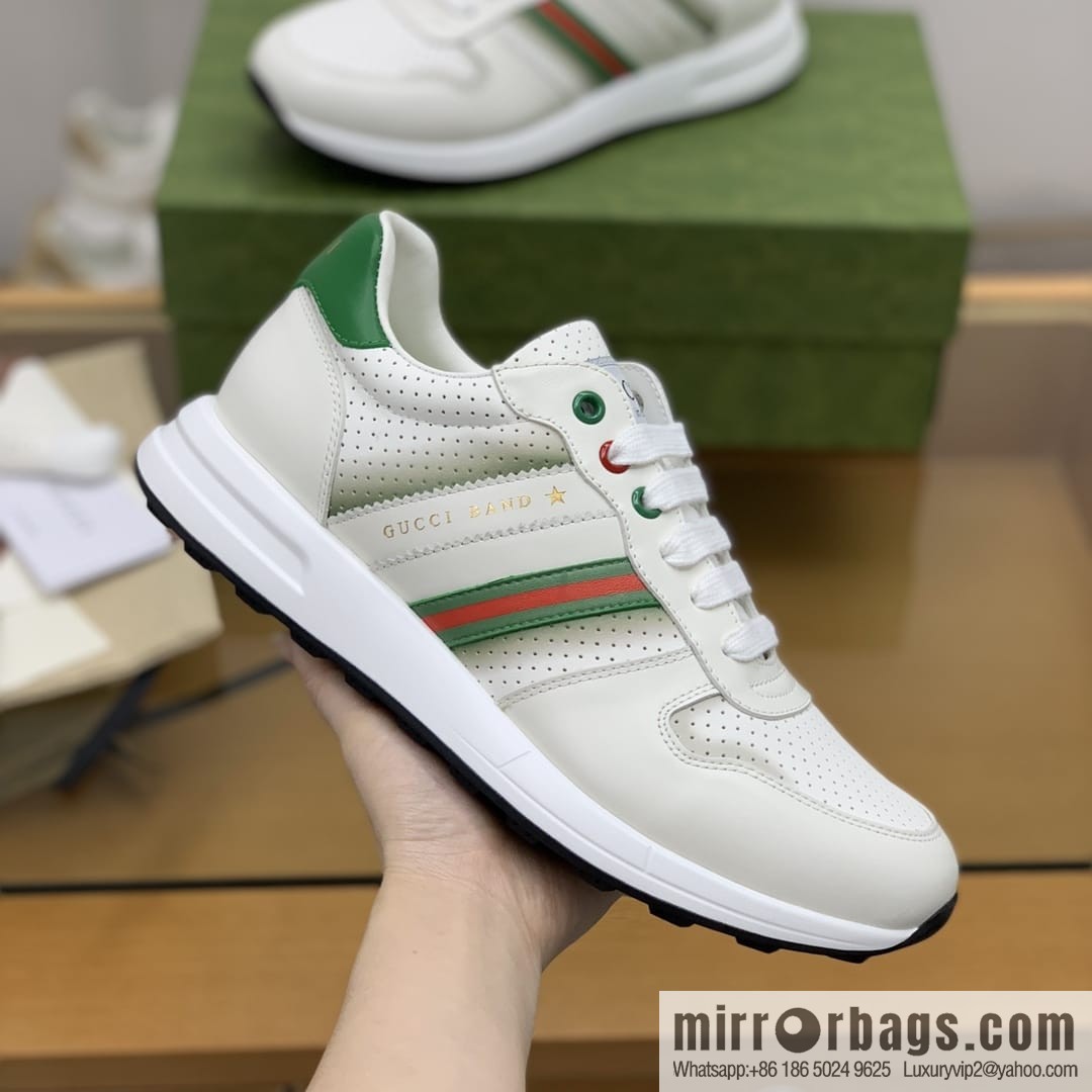 Gucci Gucci color matching double G men's sports running shoes
