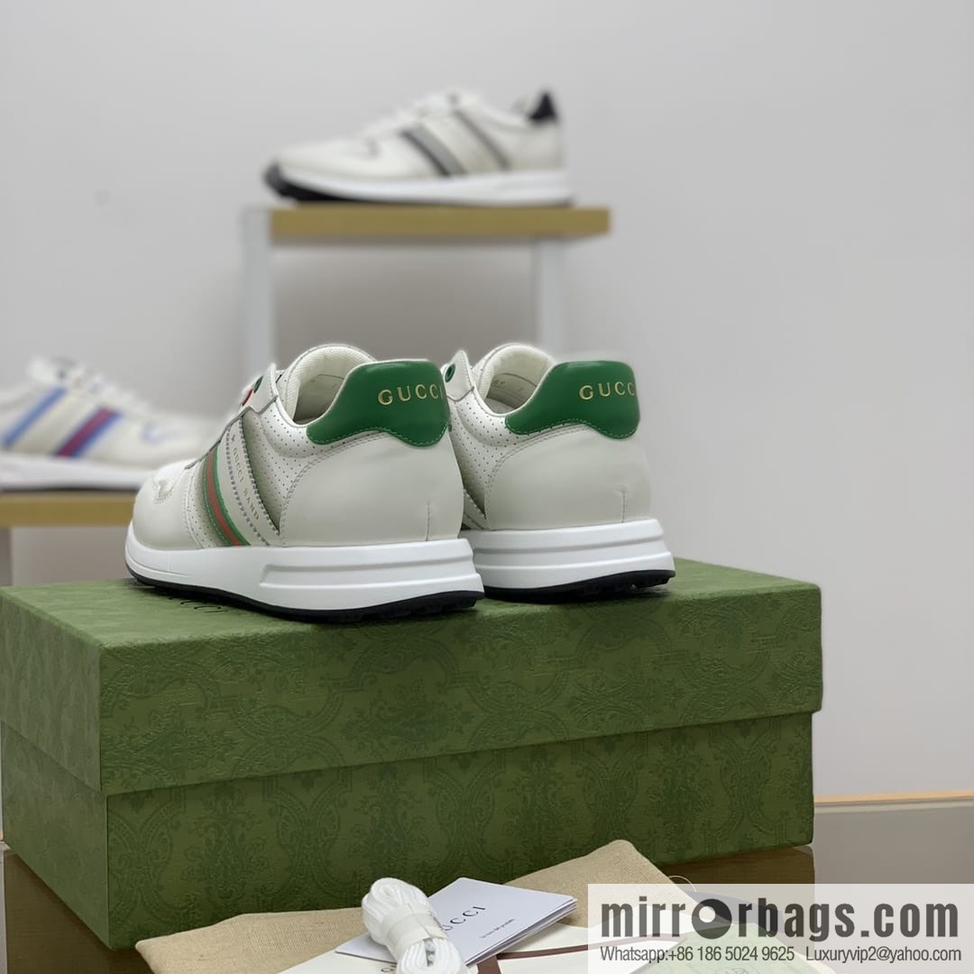 Gucci Gucci color matching double G men's sports running shoes