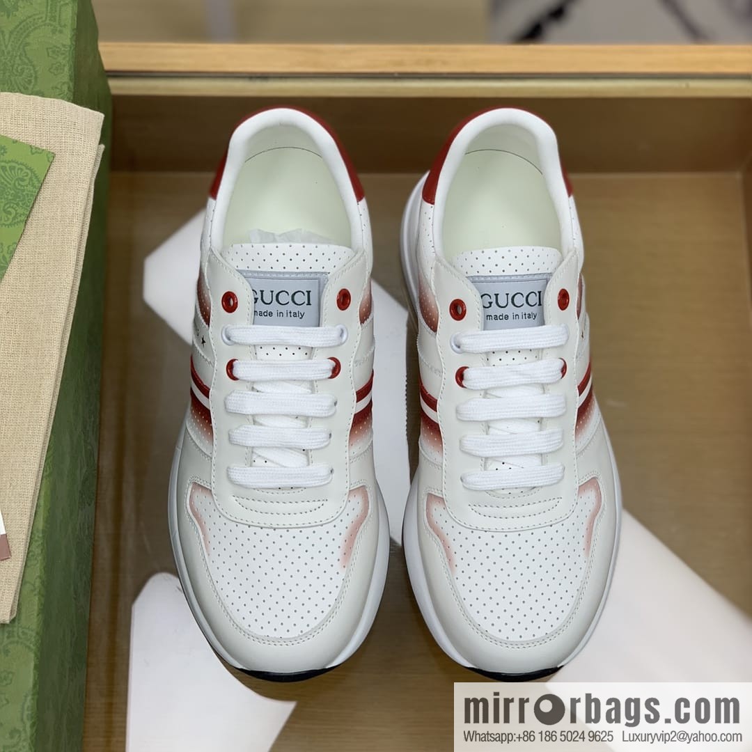 Gucci Gucci color matching double G men's sports running shoes