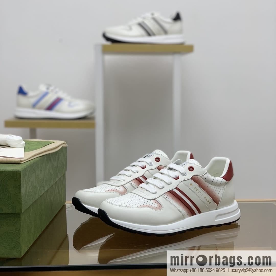 Gucci Gucci color matching double G men's sports running shoes