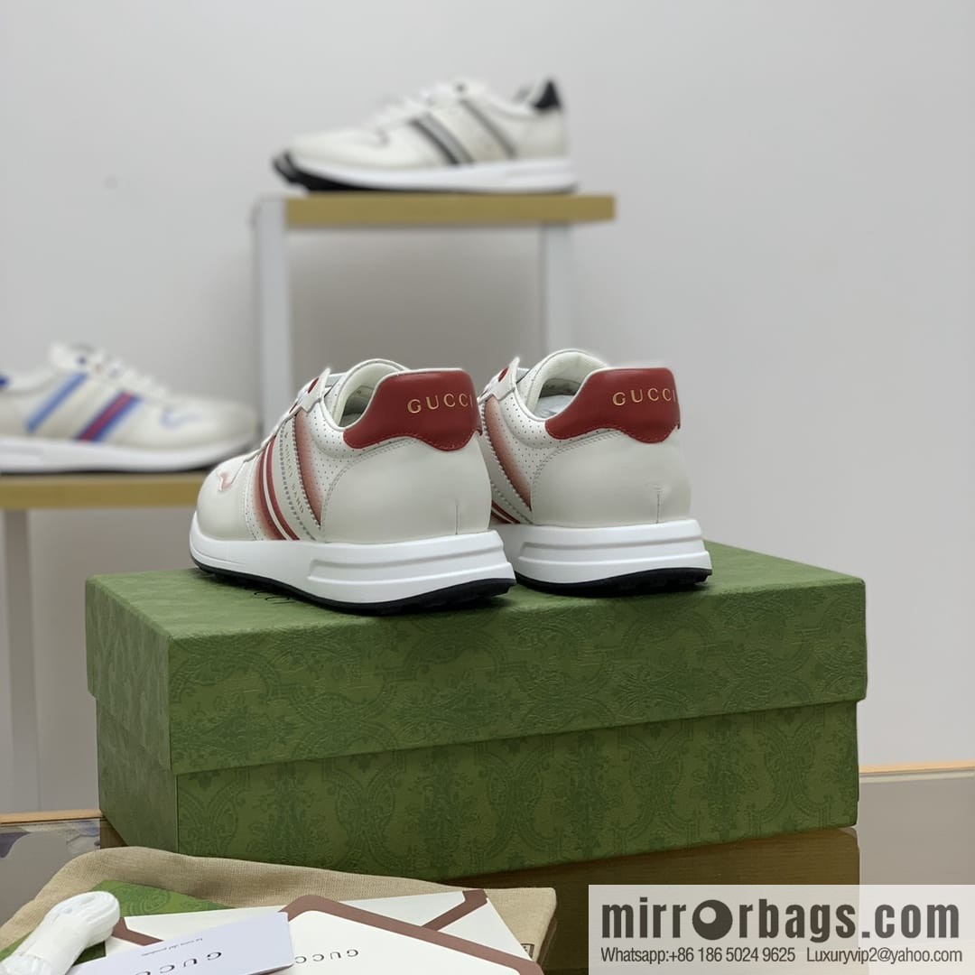 Gucci Gucci color matching double G men's sports running shoes