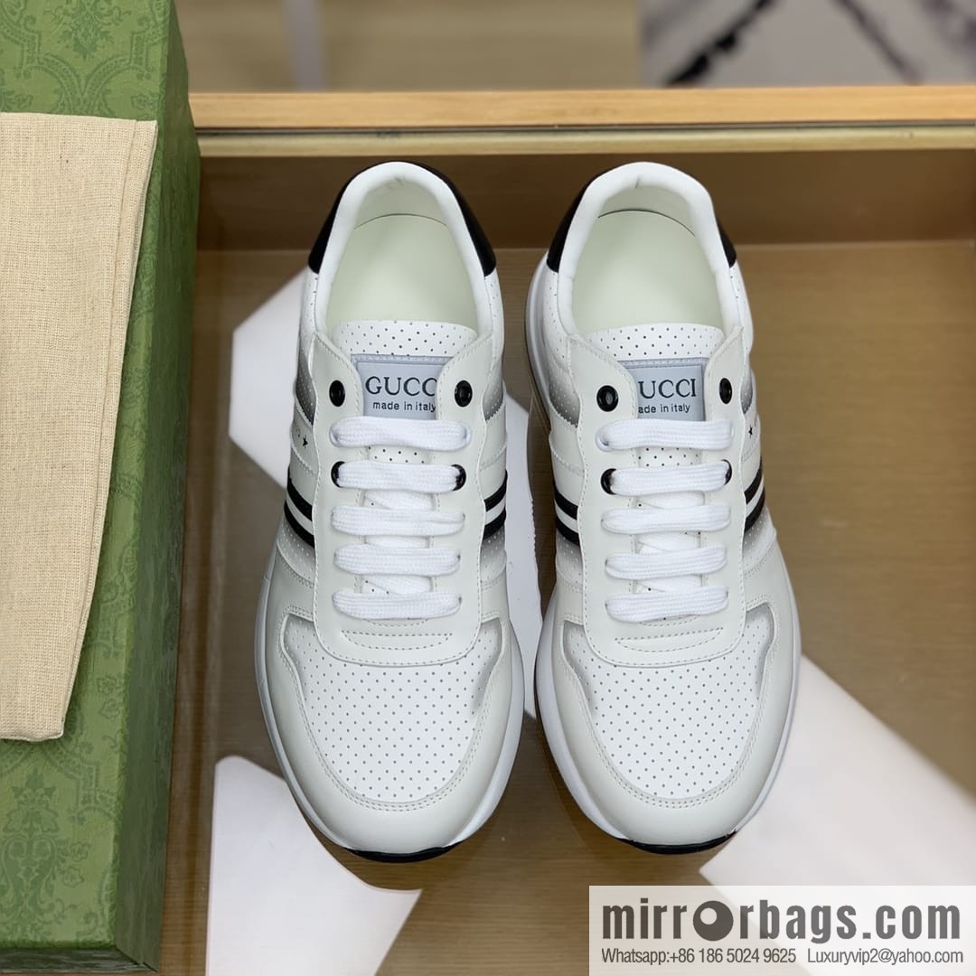 Gucci Gucci color matching double G men's sports running shoes