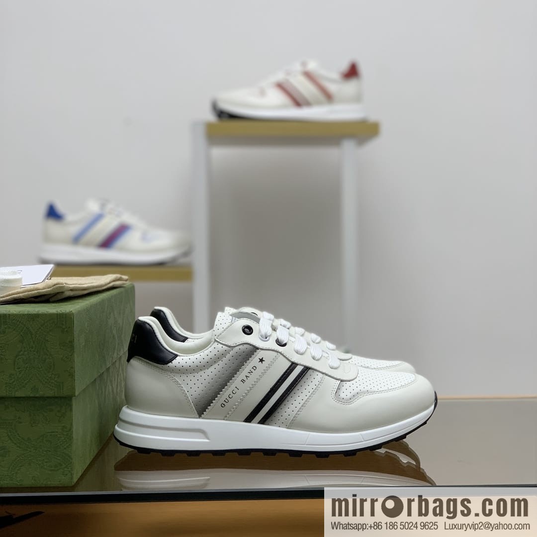 Gucci Gucci color matching double G men's sports running shoes