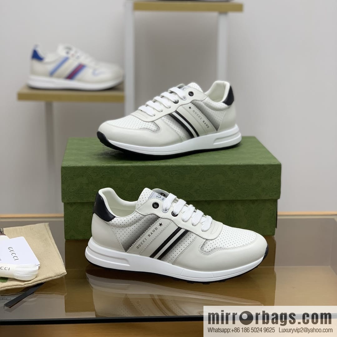 Gucci Gucci color matching double G men's sports running shoes