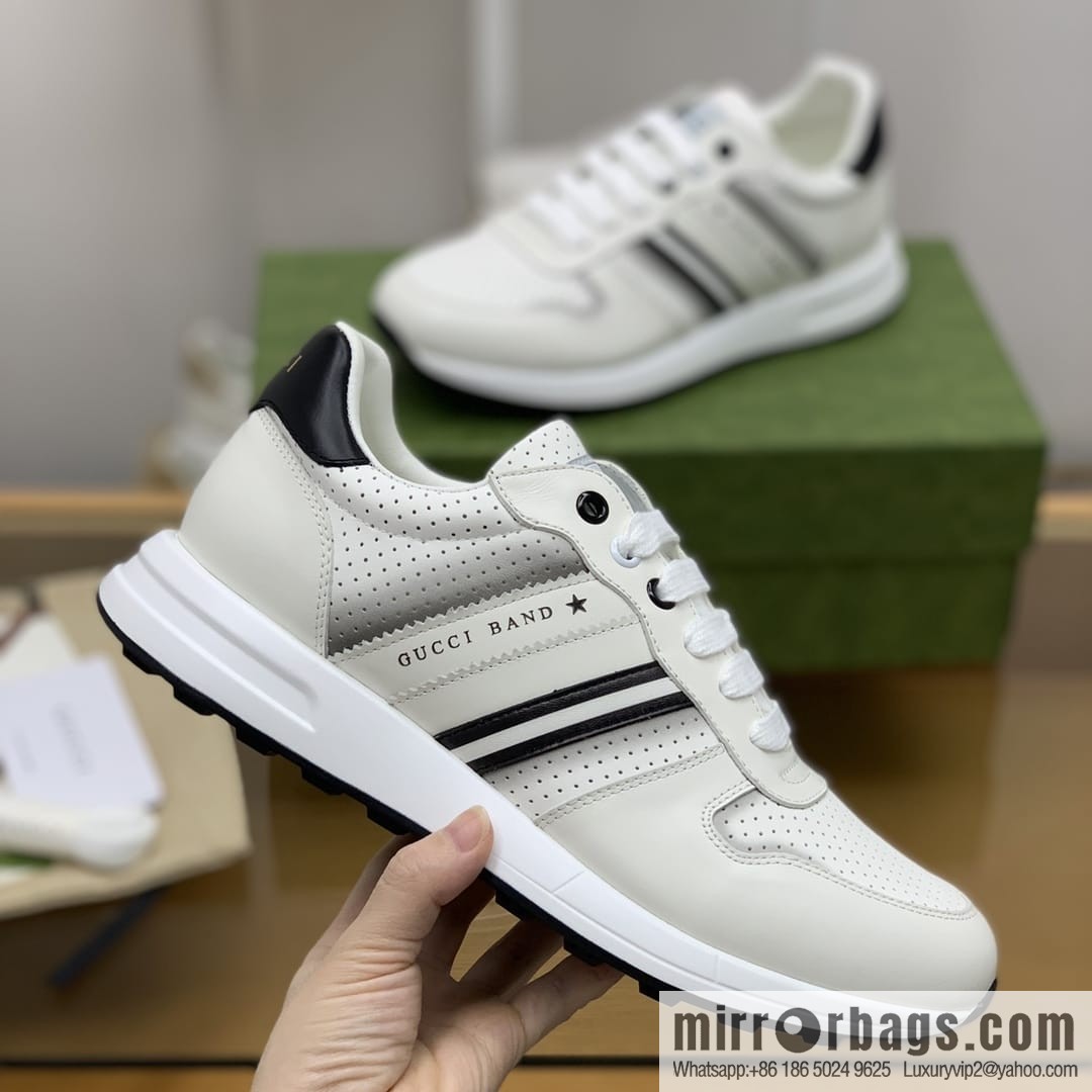 Gucci Gucci color matching double G men's sports running shoes