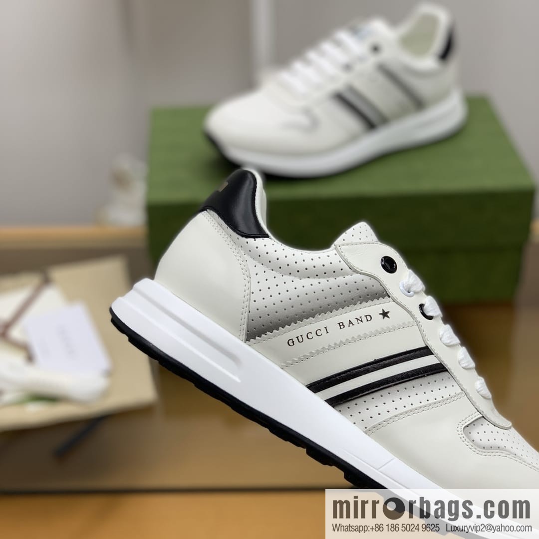 Gucci Gucci color matching double G men's sports running shoes