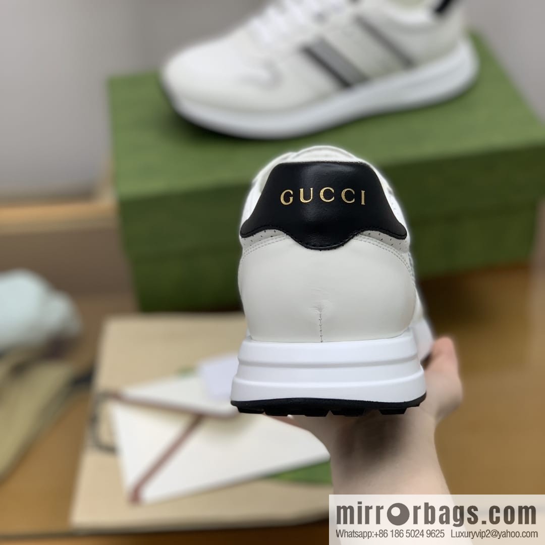 Gucci Gucci color matching double G men's sports running shoes