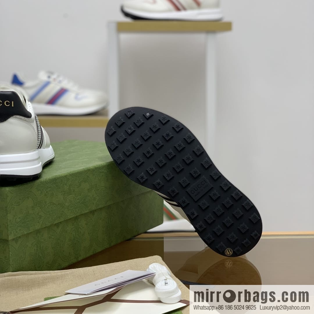 Gucci Gucci color matching double G men's sports running shoes