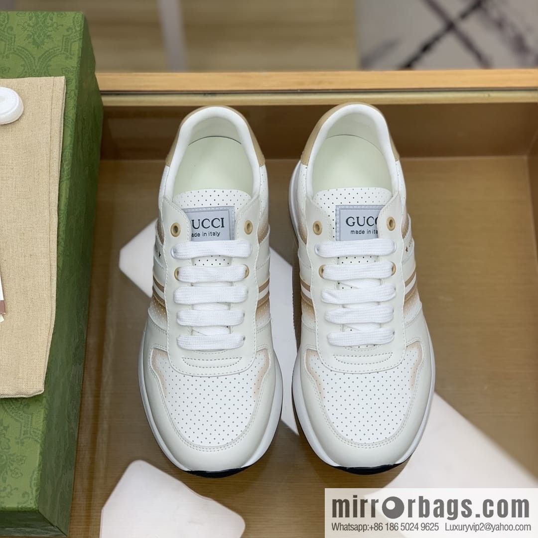 Gucci Gucci color matching double G men's sports running shoes