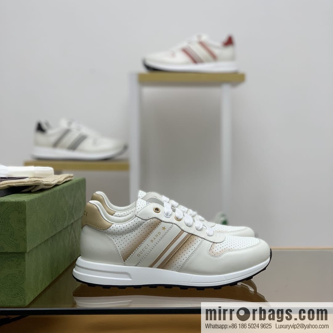 Gucci Gucci color matching double G men's sports running shoes