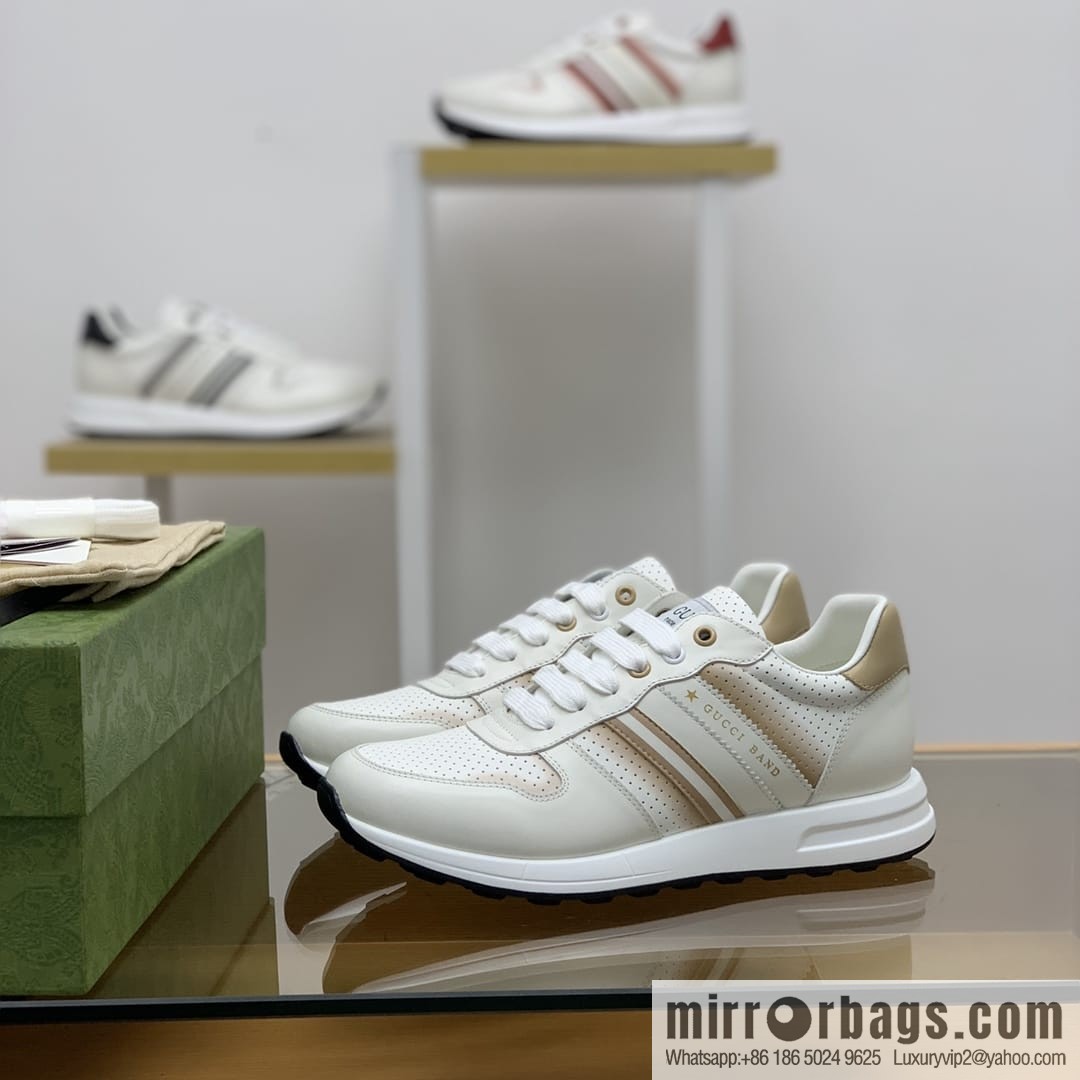 Gucci Gucci color matching double G men's sports running shoes