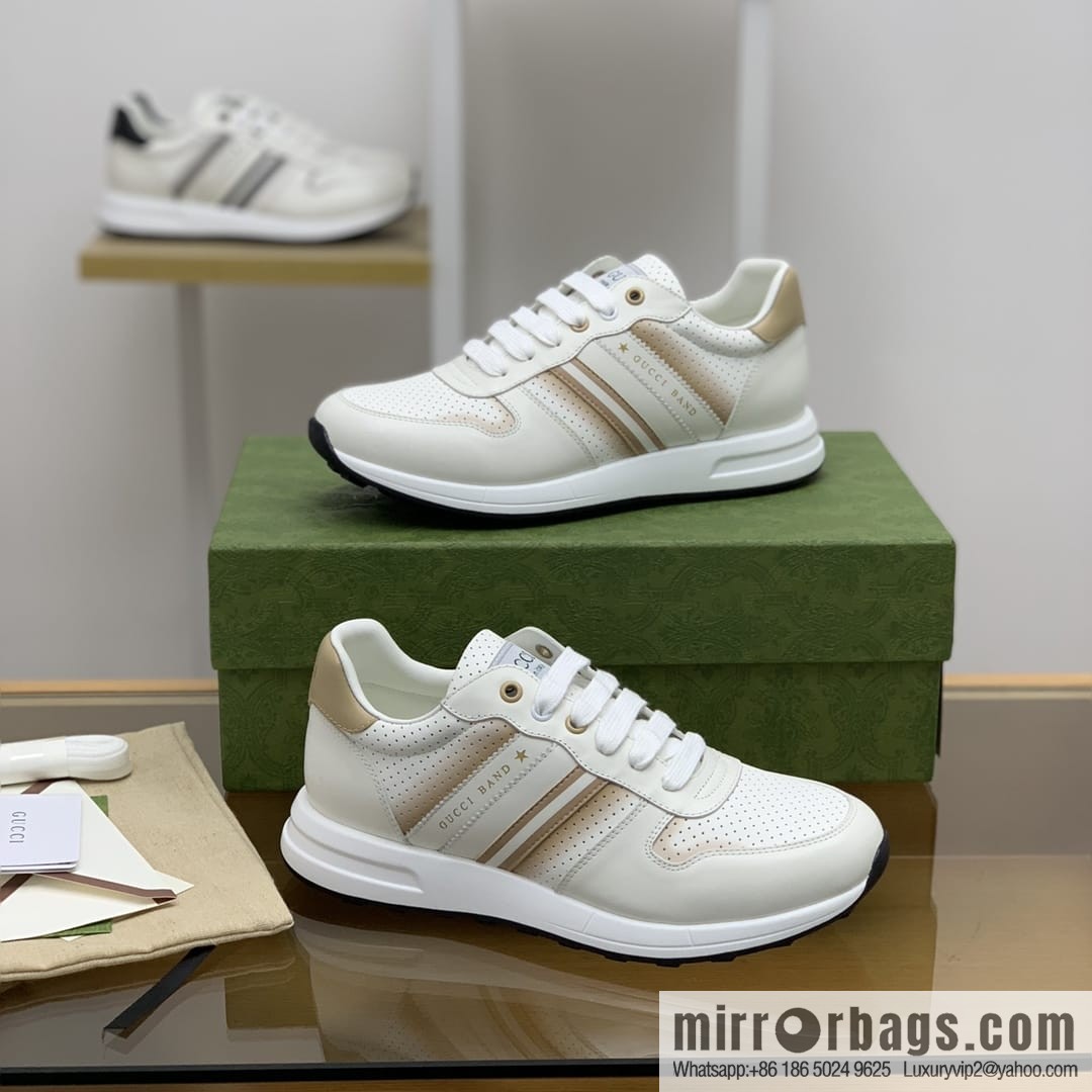 Gucci Gucci color matching double G men's sports running shoes
