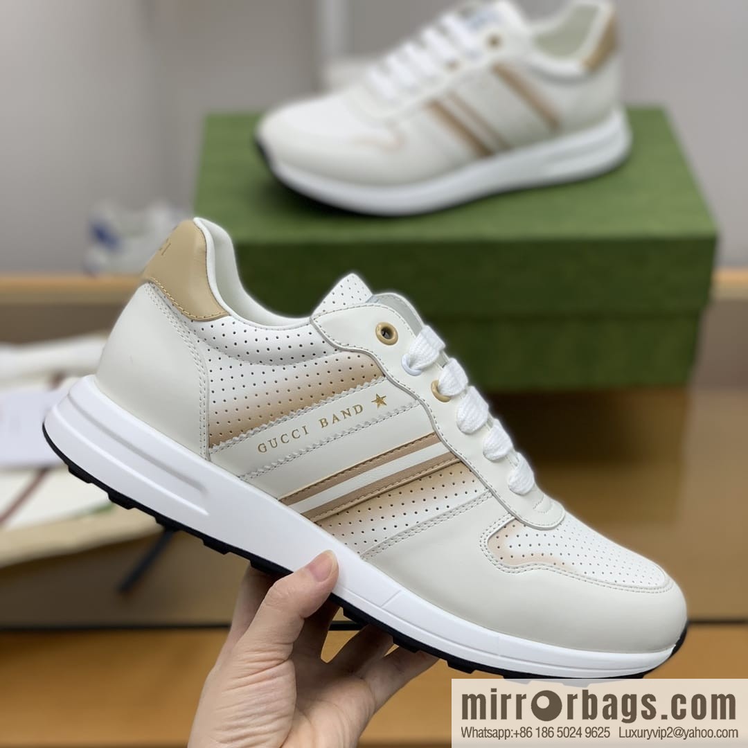 Gucci Gucci color matching double G men's sports running shoes