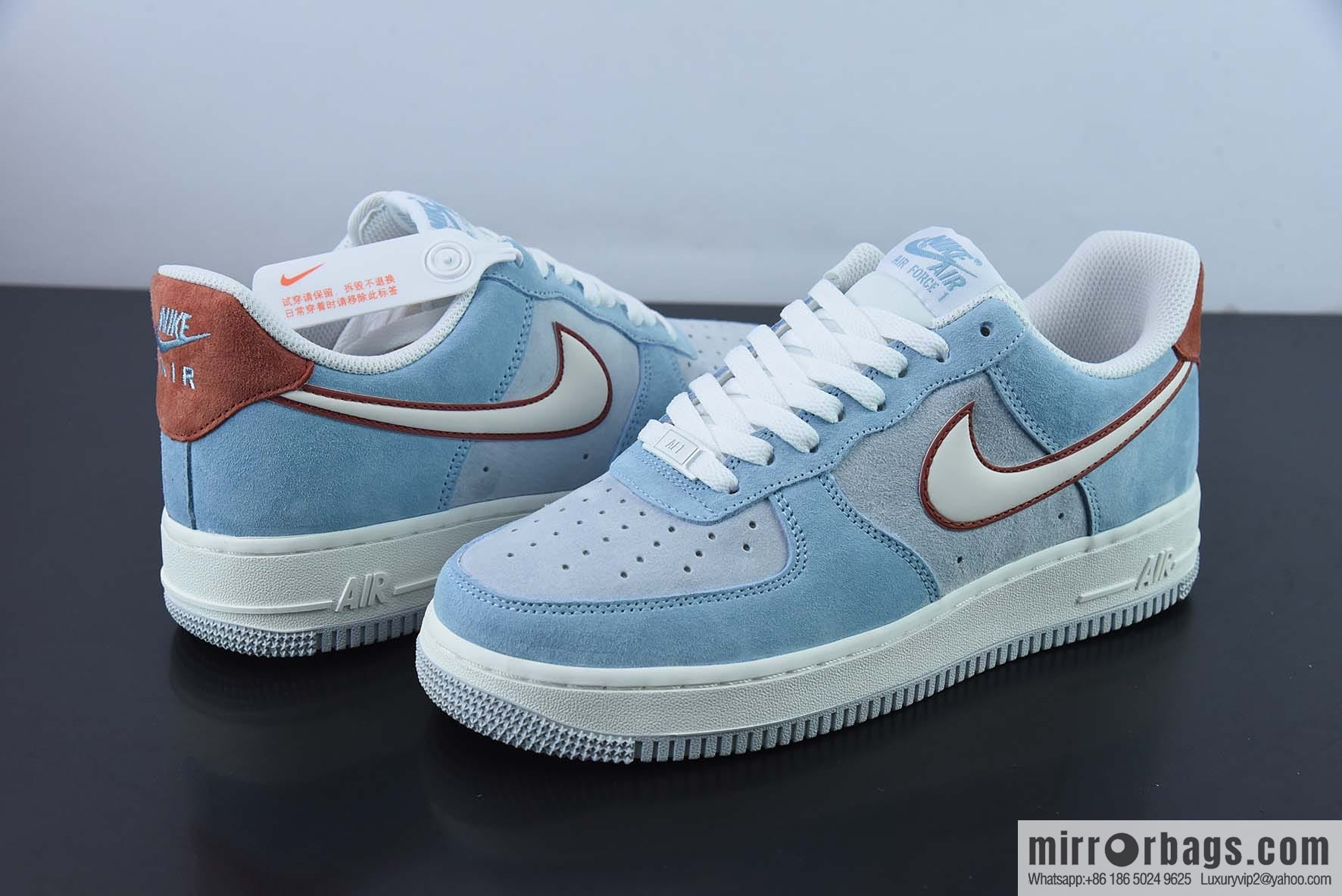 NK Air Force 1 '07 Low burgundy blue color scheme Air Force No. 1 low-top casual board shoes, item number: LZ6699-521