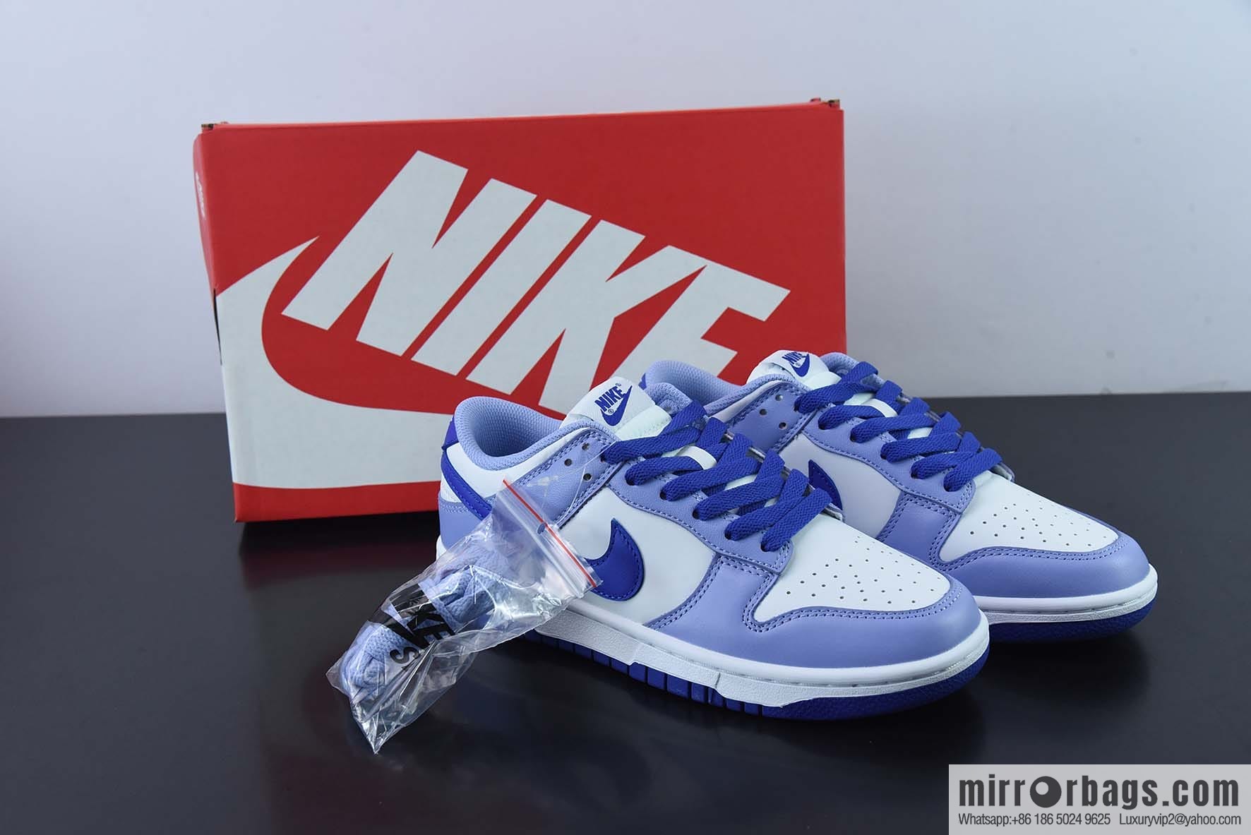 NKDunk Low GS'Blueberry 'white purple blueberry low-top casual board shoes, item number: DZ4456-100