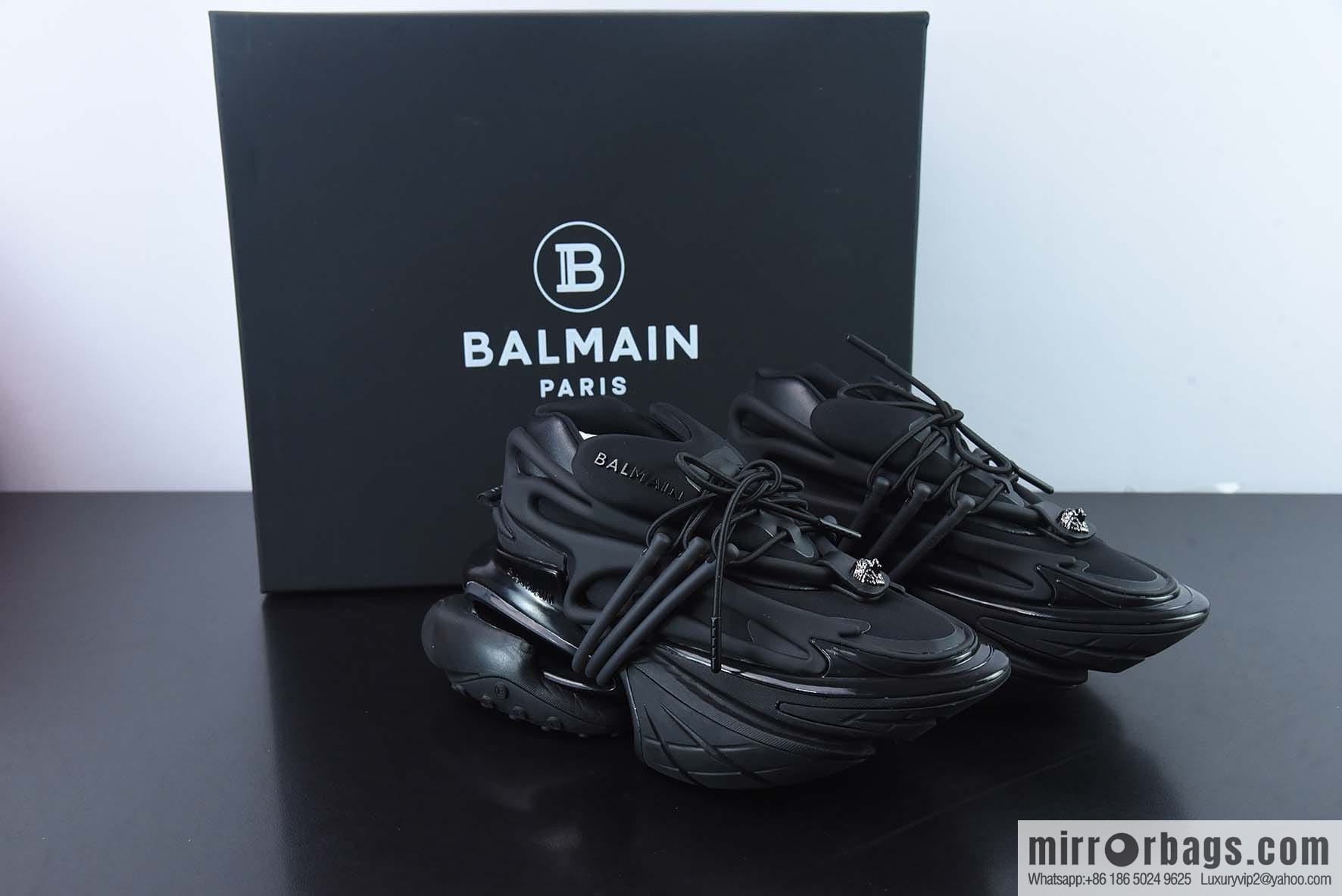 Balenciaga/Balenciaga, Balmain, Unicorn Vintage Daddy Shoes/black