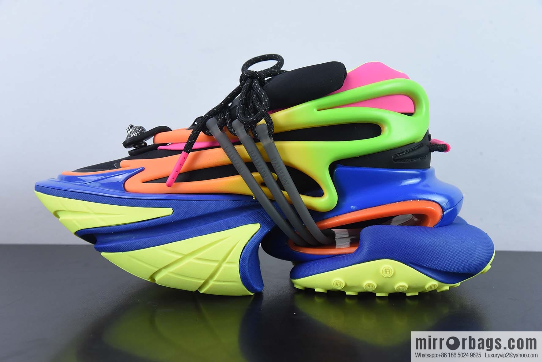 Balenciaga/Balenciaga, Balmain, Unicorn Vintage Daddy Shoes/Rainbow